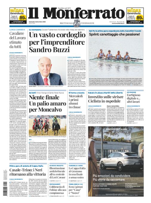 Il Monferrato - Edizione 65 del 05/09/2023